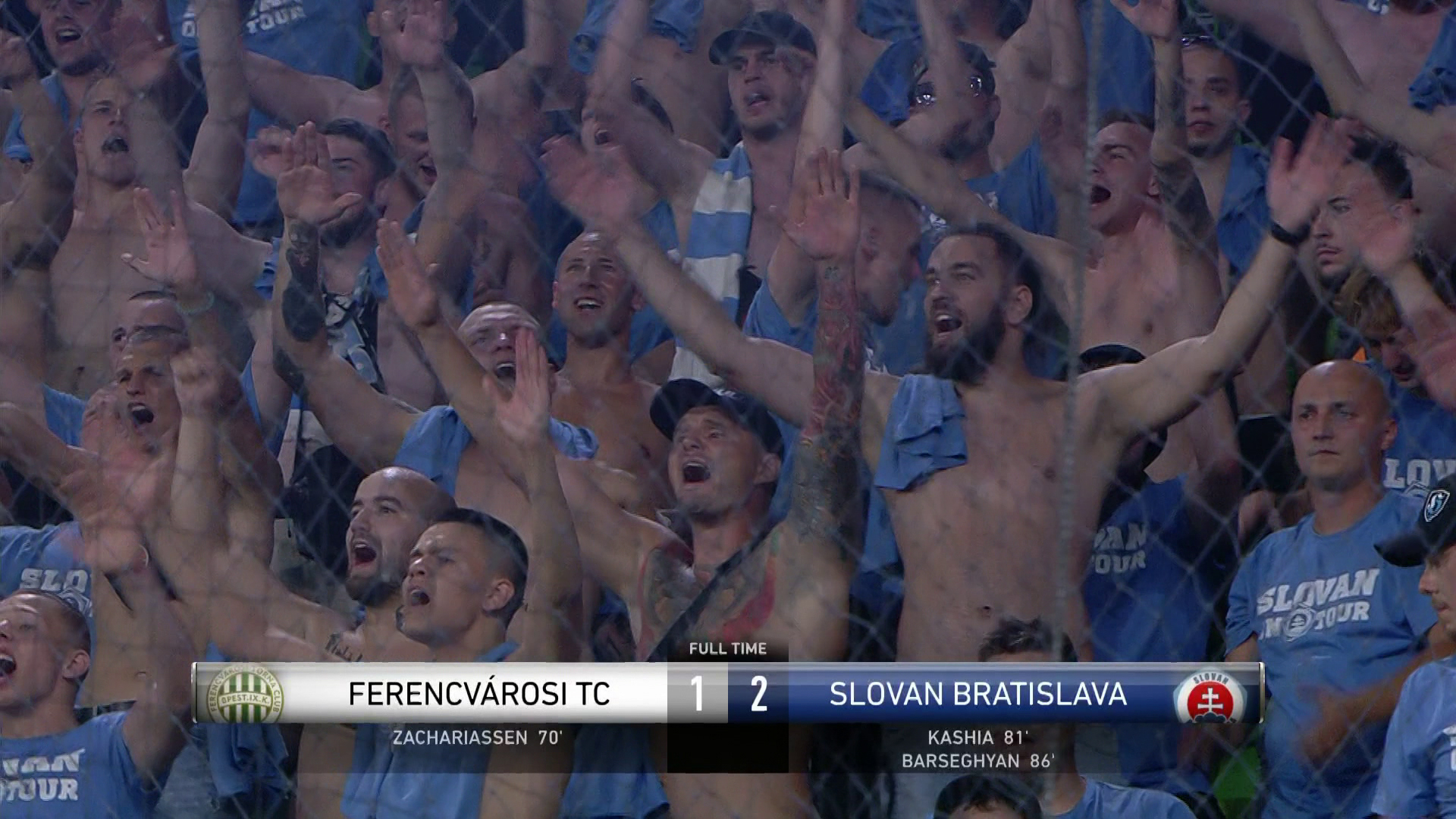 Súboj Ferencvaros Budapest vs. SK Slovan Bratislava skončil víťazstvom Slovana.