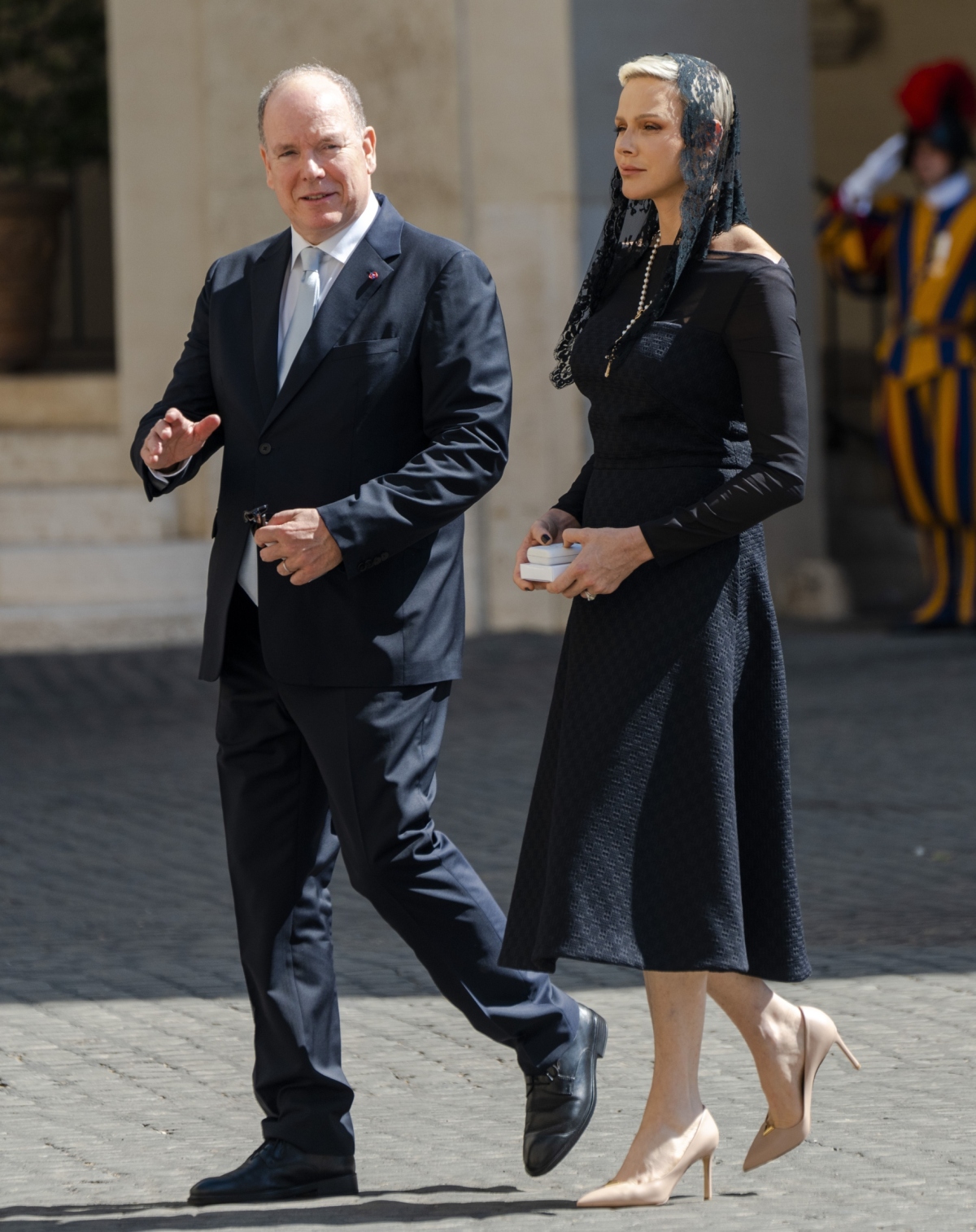 Monacké knieža Albert a jeho manželka - princezná Charlene