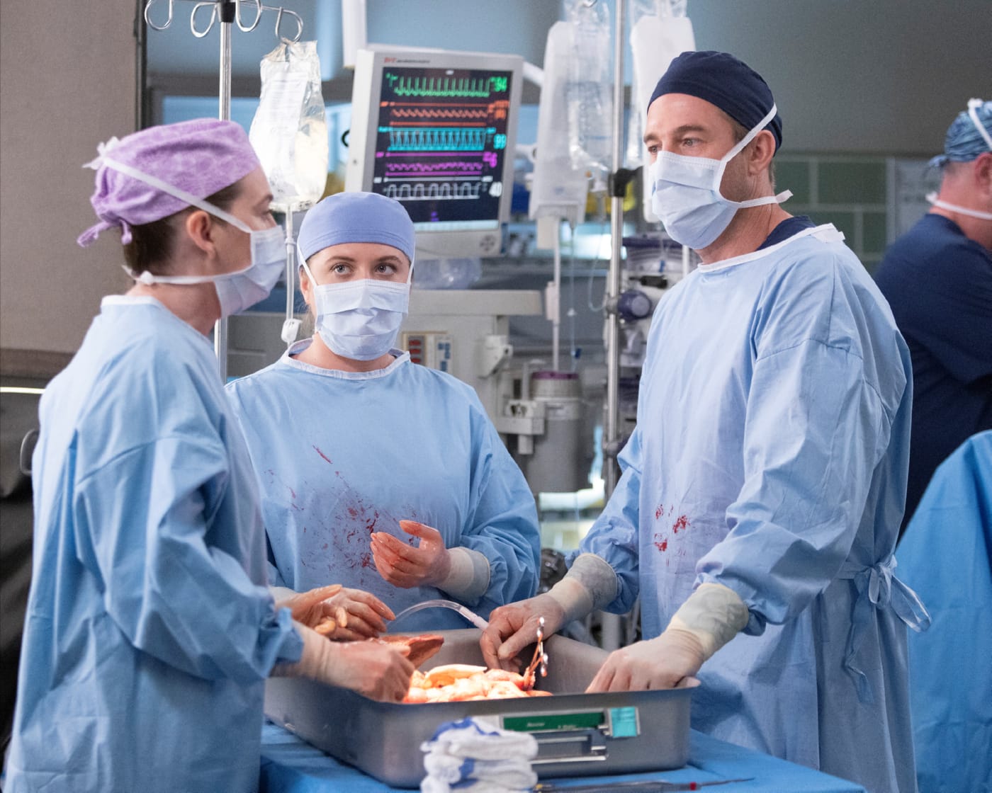 Záber z 18. série Grey's Anatomy.