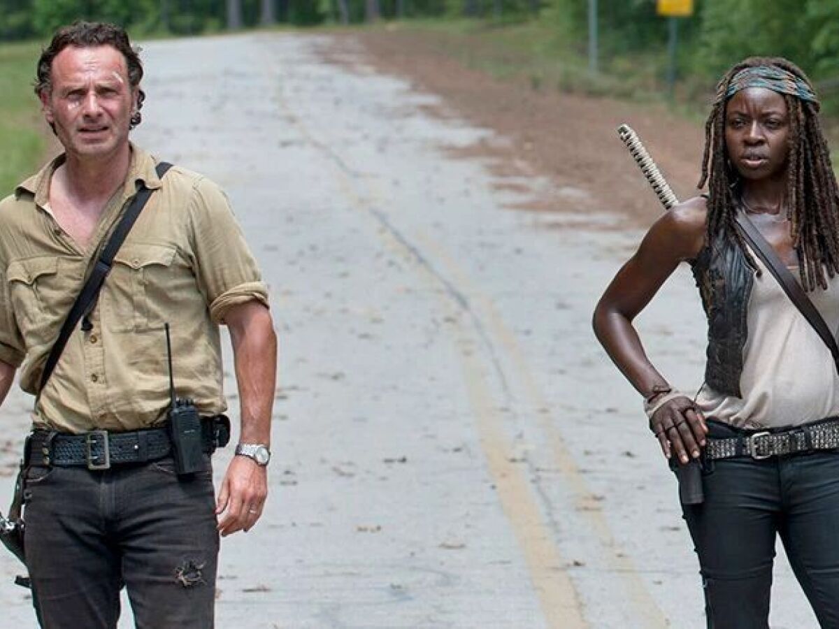 rick, michonne, walking dead,