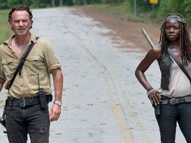 rick, michonne, walking dead,