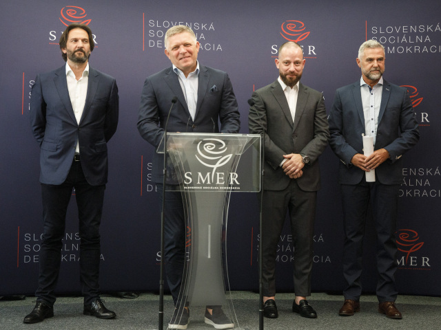 Robert Kaliňák, Robert Fico, Marek Para, Tibor Gašpar