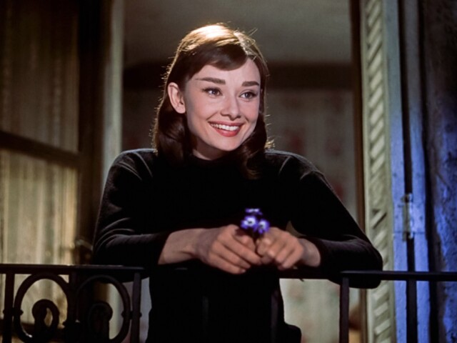 Audrey Hepburn vo filme  Funny Face (1957).