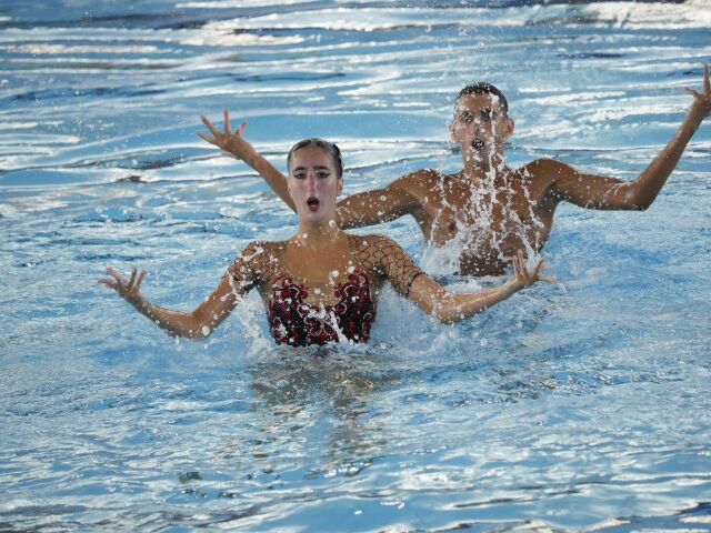 Taliansko ME Plávanie synchro Solymosyovci bronz mix
