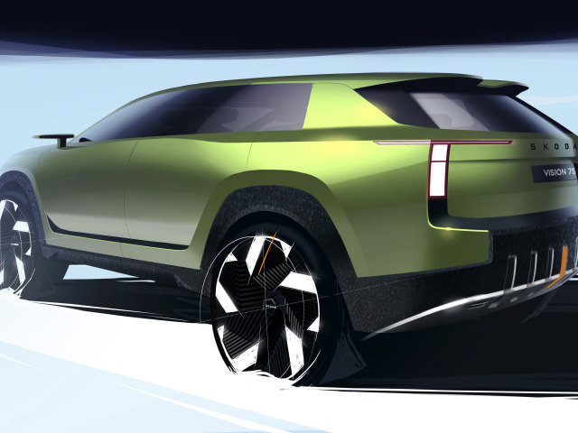 Škoda Vision 7S - skice 2022