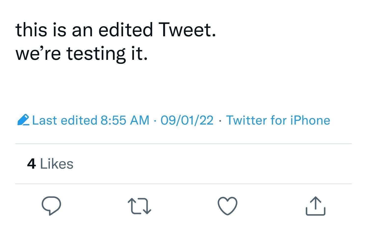 Takto vyzerá nová funkcia "Edit tweet" v testovacej verzii.