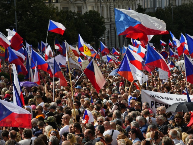 Česko, Praha, protest