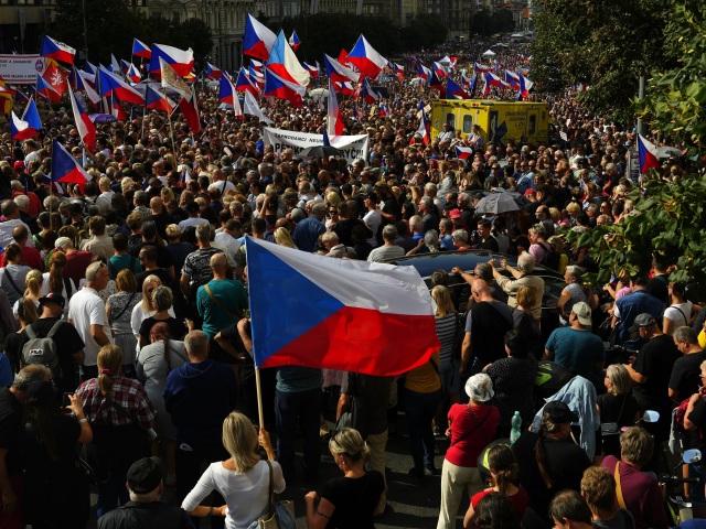 Václavské námestie / Protest / Demoštrácia / Praha /