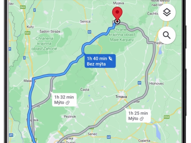 Google Mapy, ekologické trasy
