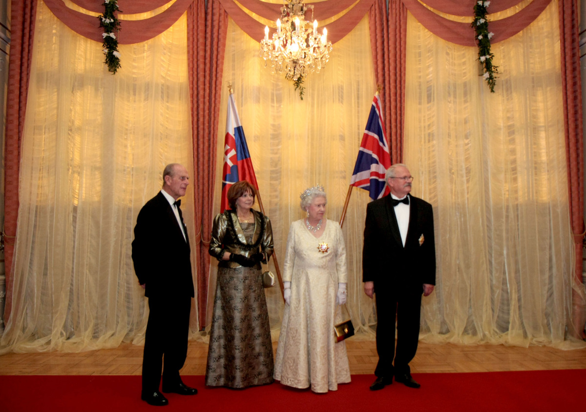 Britská kráľovná Alžbeta II., Slovensko, Reduta, Gašparovič, Philip