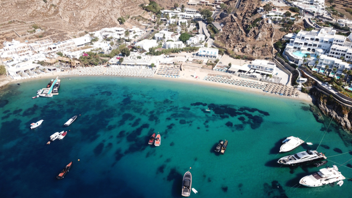 NEPOUZ, Mykonos, Grécko, pláž, dovolenka, more