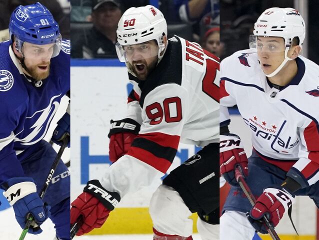 Erik Černák, Tomáš Tatar a Martin Fehérváry.