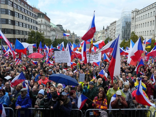 česko praha demonštrácia protest