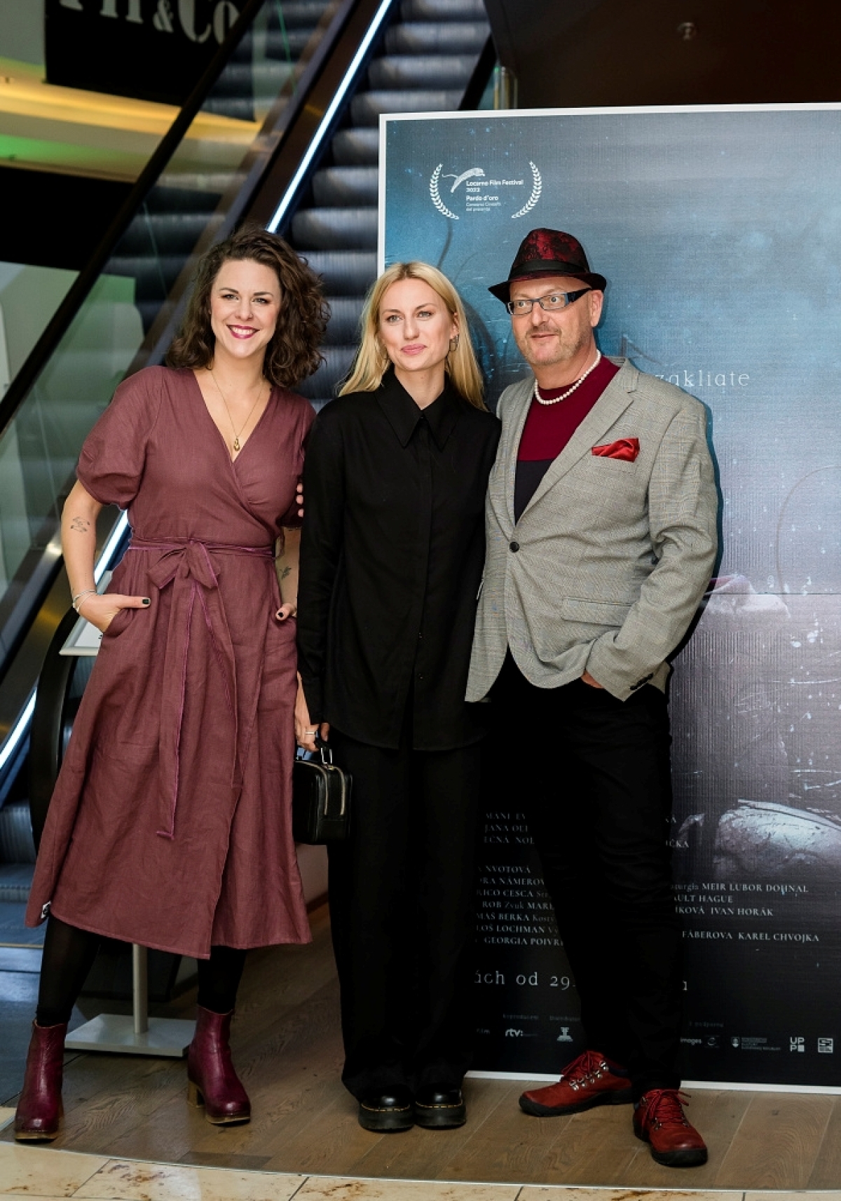 Kristína Tormová, herec Marcel Nemec a herečka Natália Germani