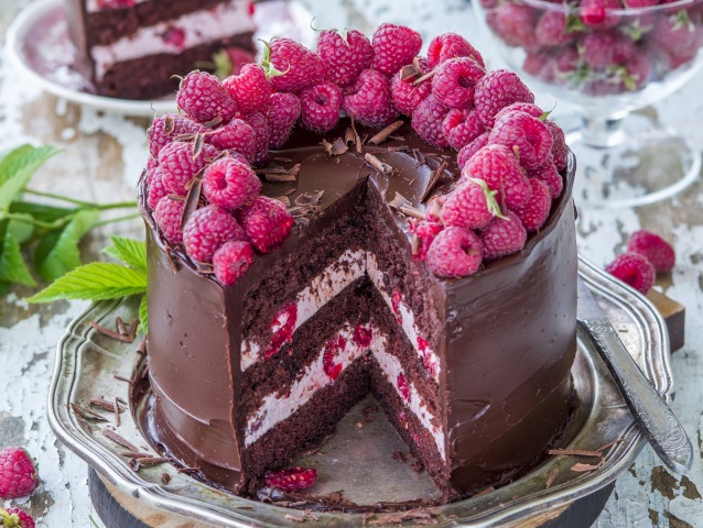 varecha, čokoládová torta,