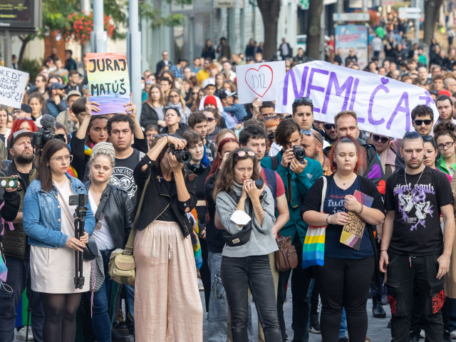 demonštrácia protest bratislava LGBTI