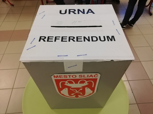 Sliač, referendum