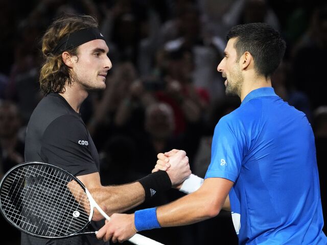 Novak Djokovič,  Stefanos Tsitsipas