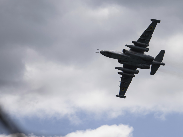 Ukrajinská stíhačka typu Su-25