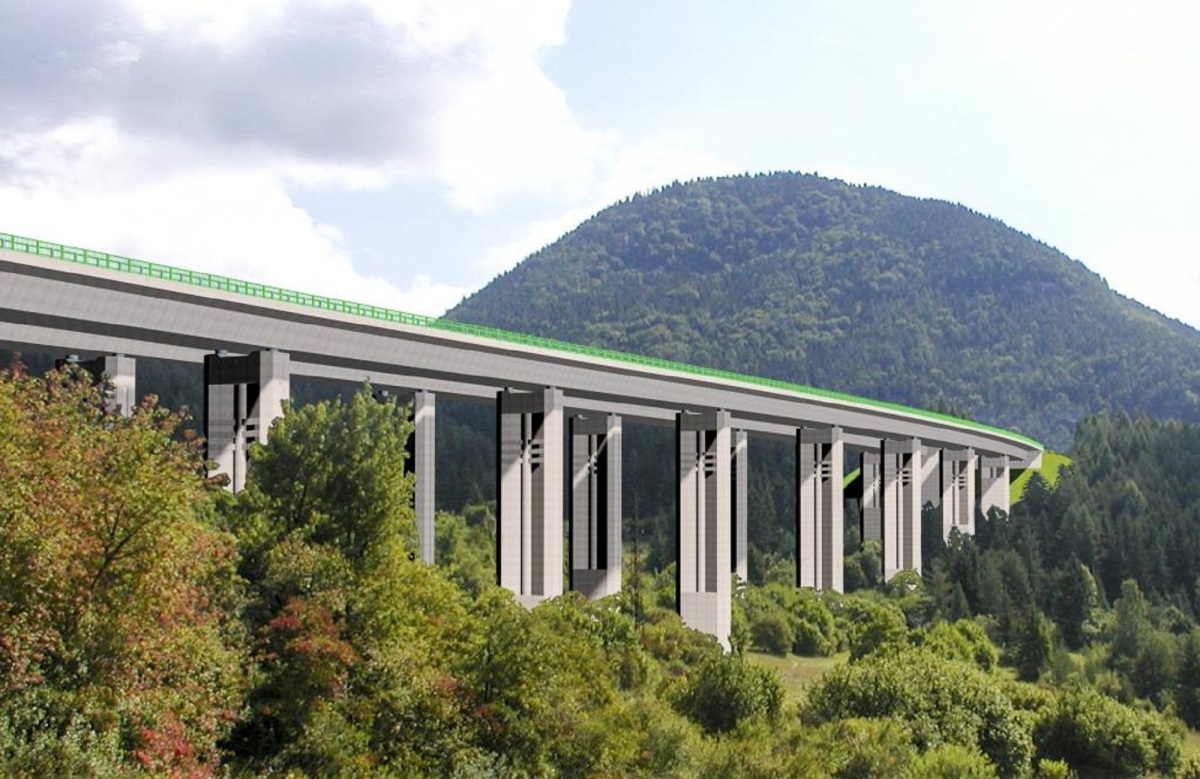 Hubová-Ivachnová, diaľnica D1, most, výstavba