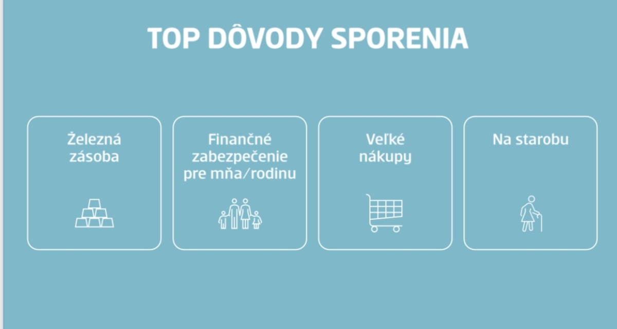 Top dôvody sporenia.