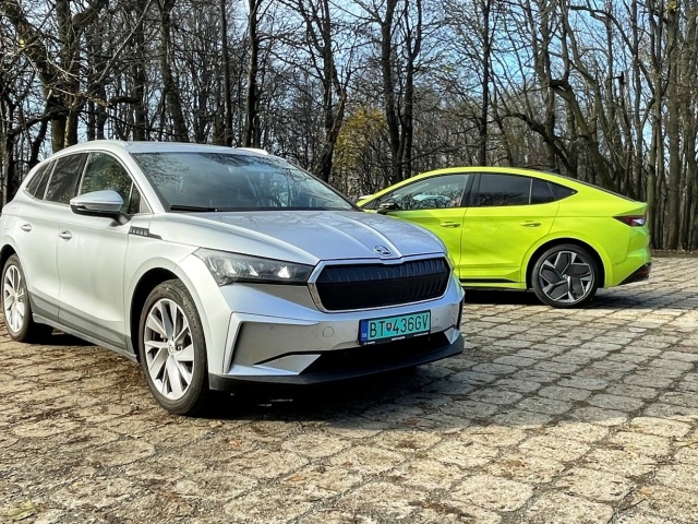Škoda Enyaq iV 60 a Coupé RS iV 80 - test spotreby 2022