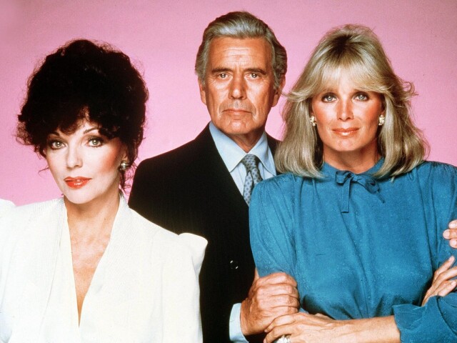 Joan Collins, John Forsythe a Linda Evans
