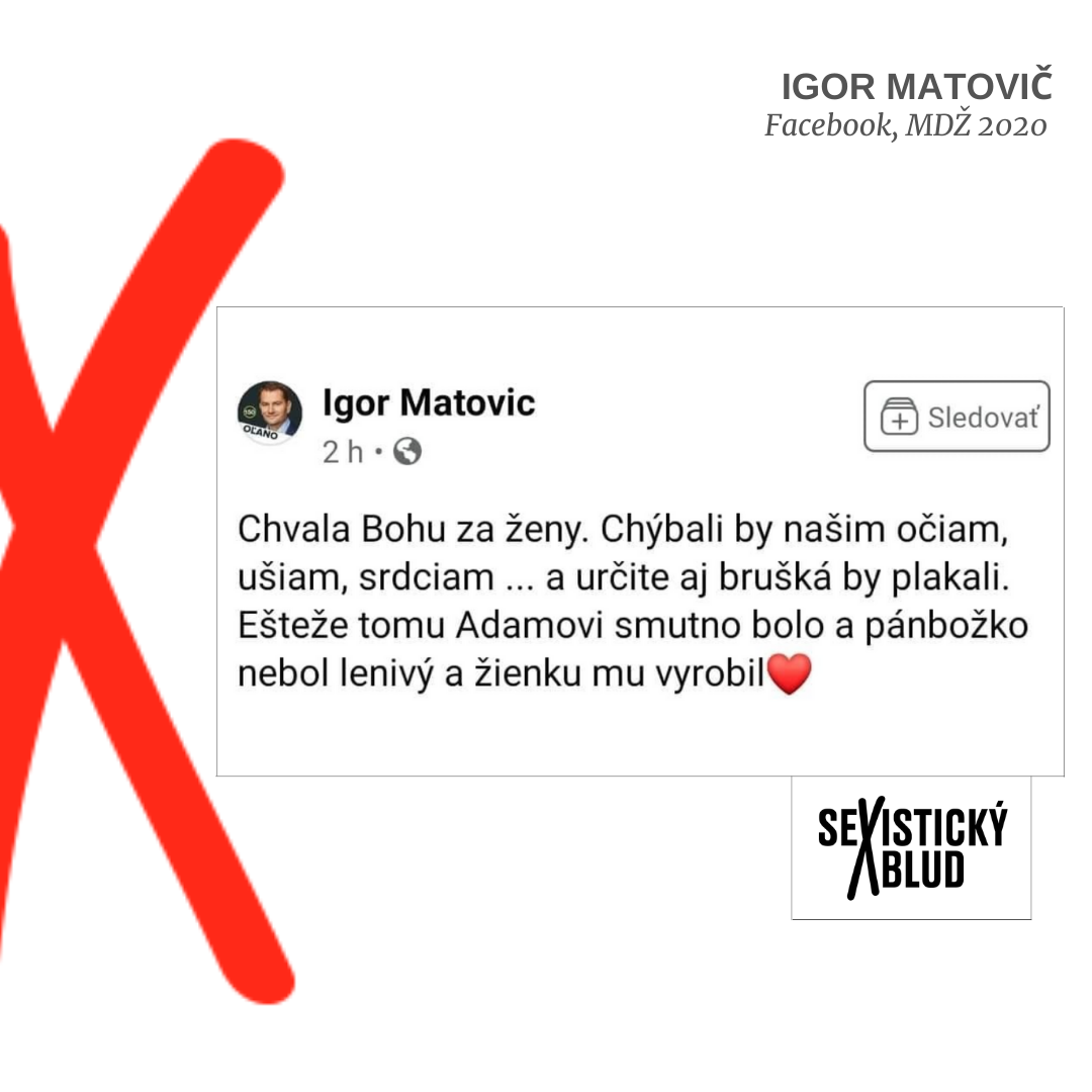 Igor Matovič, Sexistický kix 2021