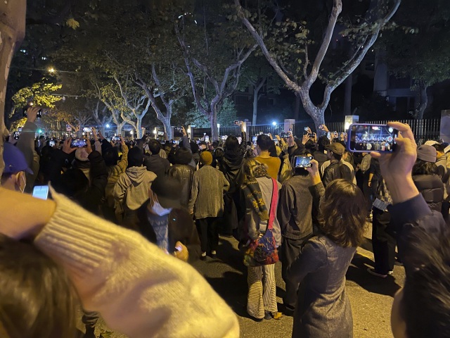 Šanghaj / Protest / Demoštrácia /