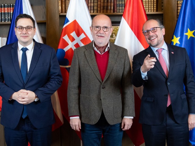 Jan Lipavský, Rastislav Káče, Alexander Schallenberg.