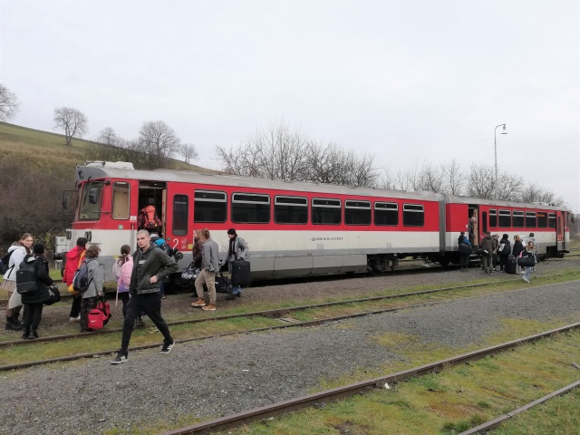 vlaky, Banská Štiavnica, pravidelné spoje, stopka