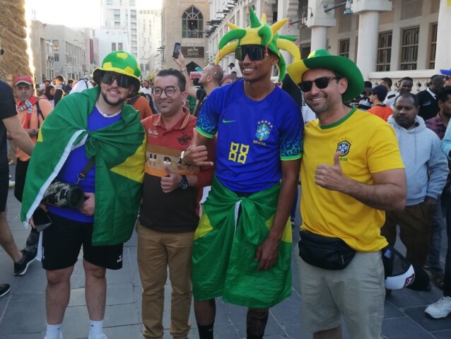souq waqif, brazílski fanúšikovia