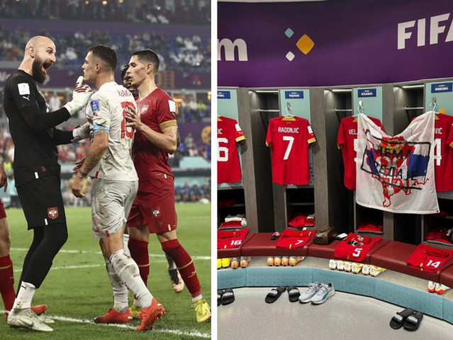 srbskí futbalisti, vlajka
