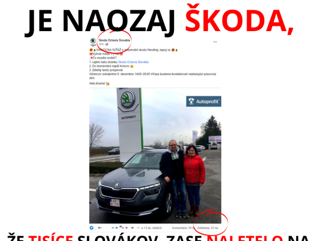 Falošná súťaž o auto Škoda