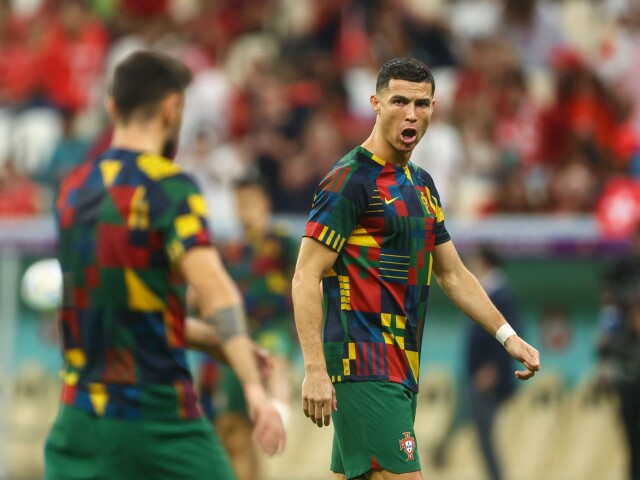 Nahnevaný Ronaldo pred zápasom