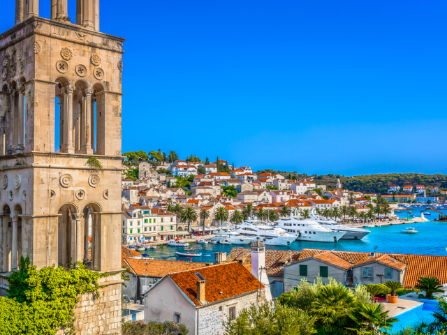 ostrov Hvar, Chorvátsko, mesto Hvar