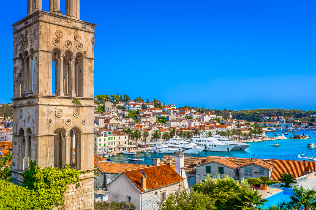 ostrov Hvar, Chorvátsko, mesto Hvar