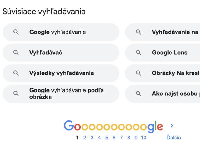 Google, vyhľadávač