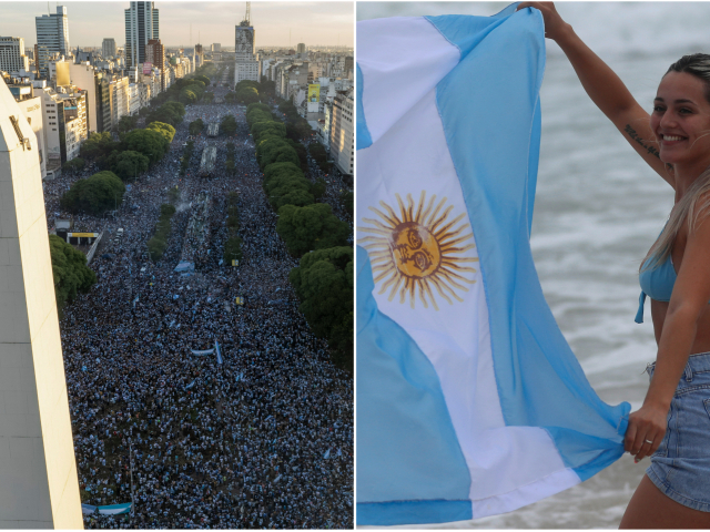 Argentína, oslava