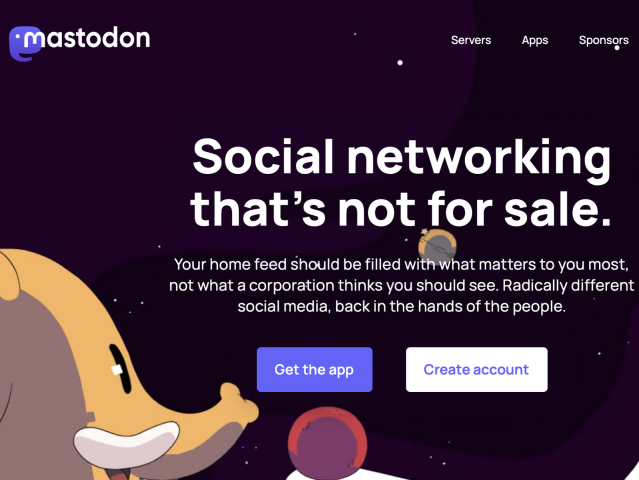 Mastodon, sociálna sieť