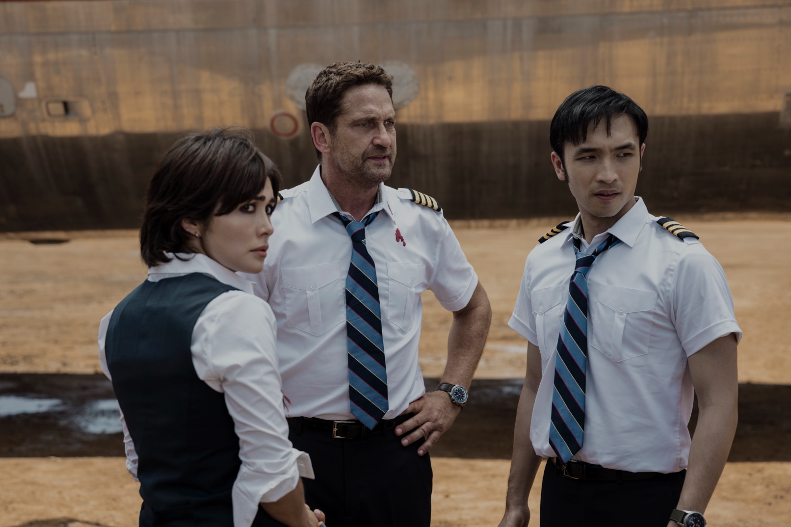 Gerard Butler ako pilot Brodie Torrance v snímke Mayday.