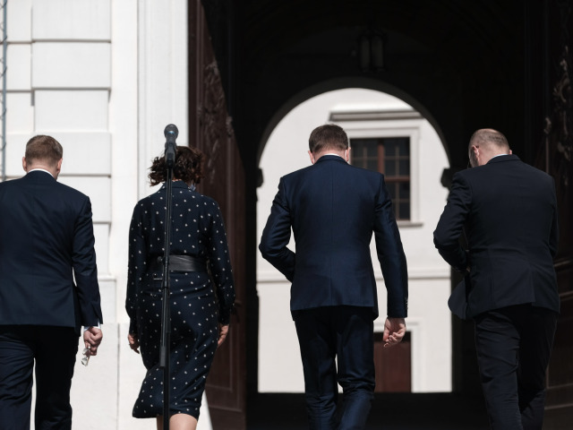 koaličná zmluva, podpis, Bratislavský hrad, Boris Kollár, Igor Matovič, Richard Sulík, Veronika Remišová