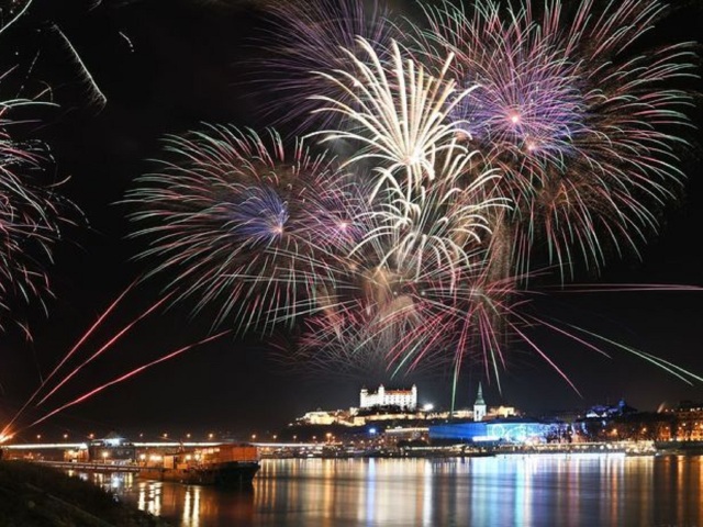 ohňostroj, Bratislava, Silvester