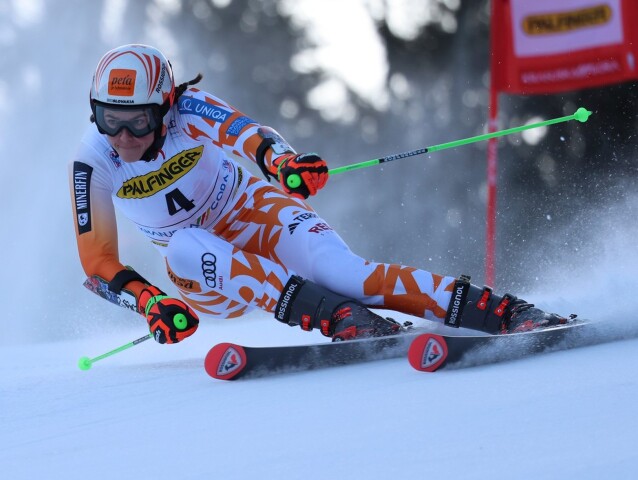 Petra Vlhová v Kranjskej Gore.