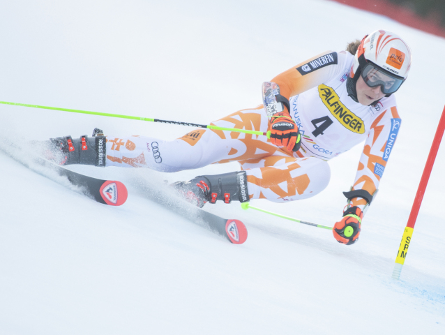 Petra Vlhová v Kranjskej Gore.