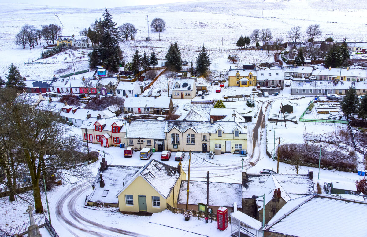 Británia Škótsko počasie sneh sneženie
