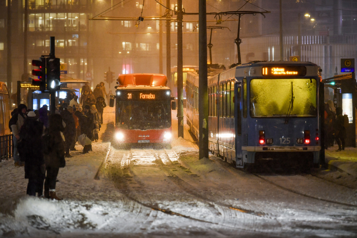 Nórsko Oslo počasie sneh