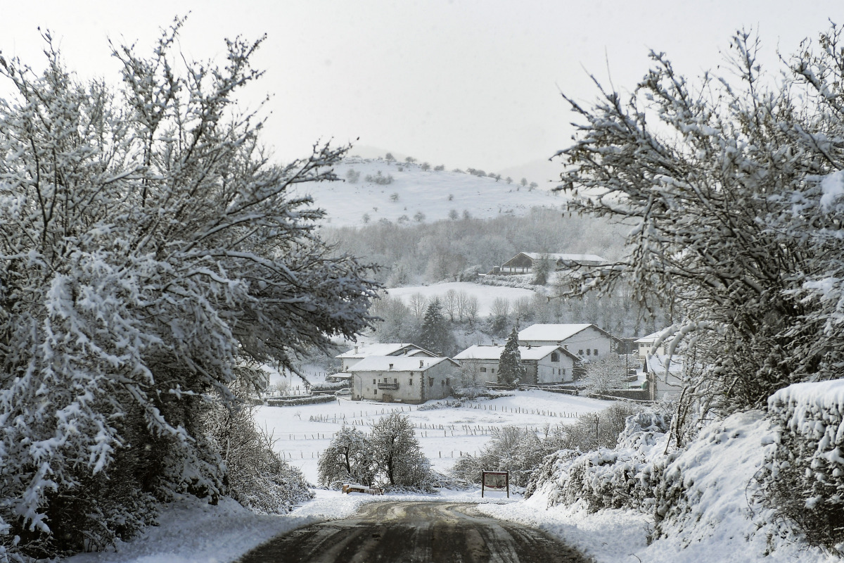 Španielsko sever počasie ochladenie sneh