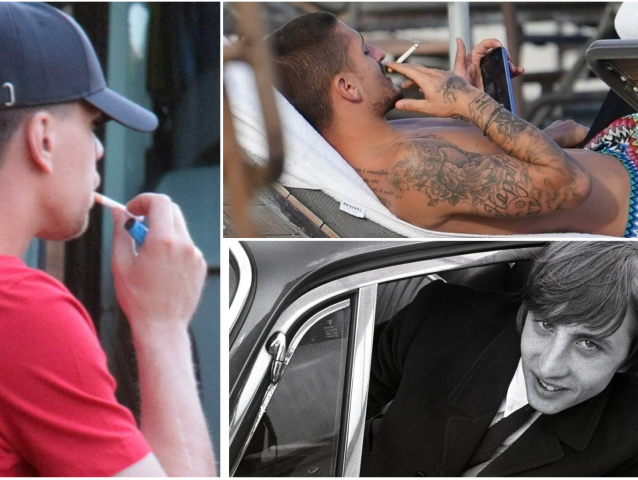 Futbal, cigarety, nepoužívať