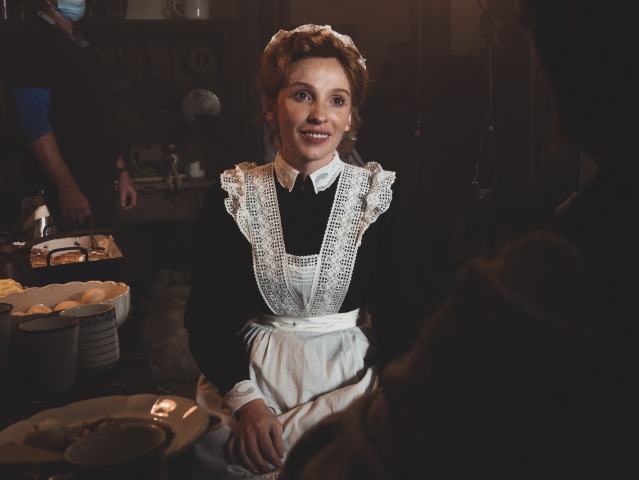 Vica Kerekes na zábere z filmu Slúžka